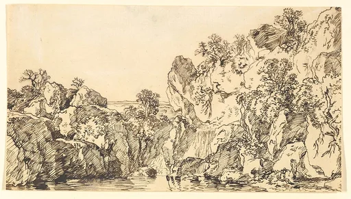 Rocky Landscape with a Lake