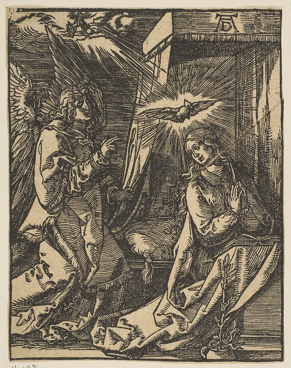 The Annunciation, from the Small Passion, copy — Albrecht Dürer|Johann Mommard