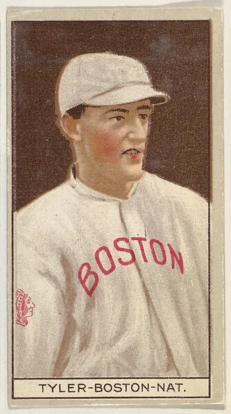 George Tyler, Boston, National League, from the Brown Background series (T207) for the American Tobacco Company — American Tobacco Company