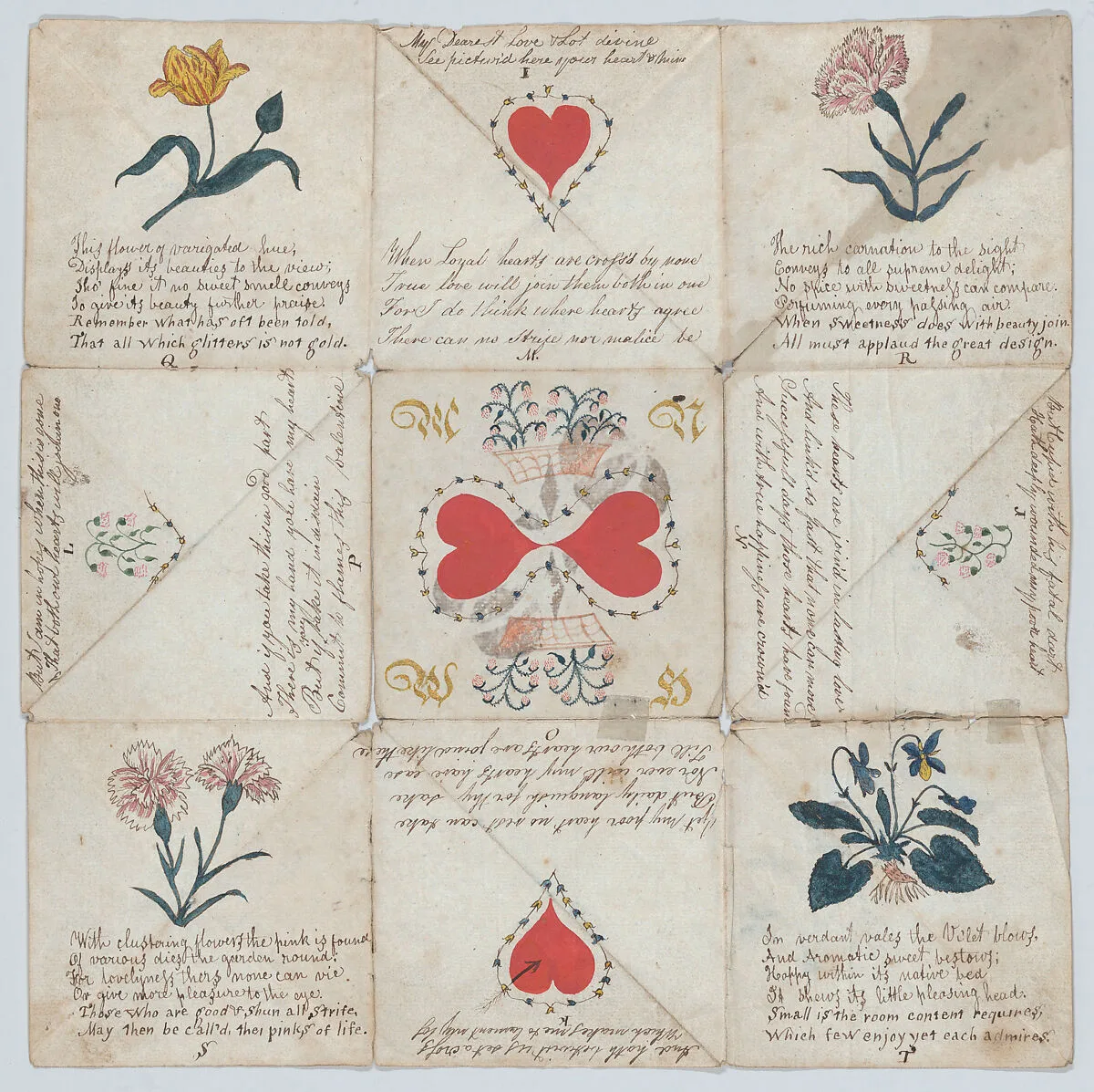 Valentine: Puzzle Purse — Anonymous, British or American, 19th century