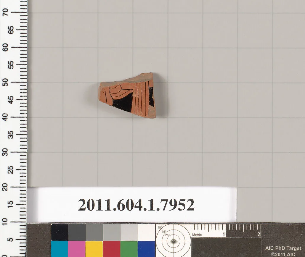 Terracotta fragment of a kylix (drinking cup) — Unknown