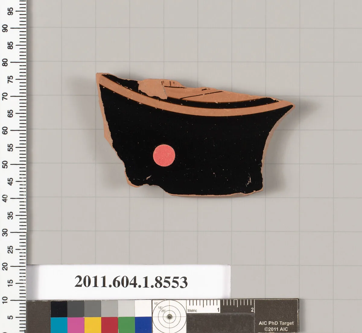 Terracotta fragment of a stemless kylix (drinking cup) — Unknown