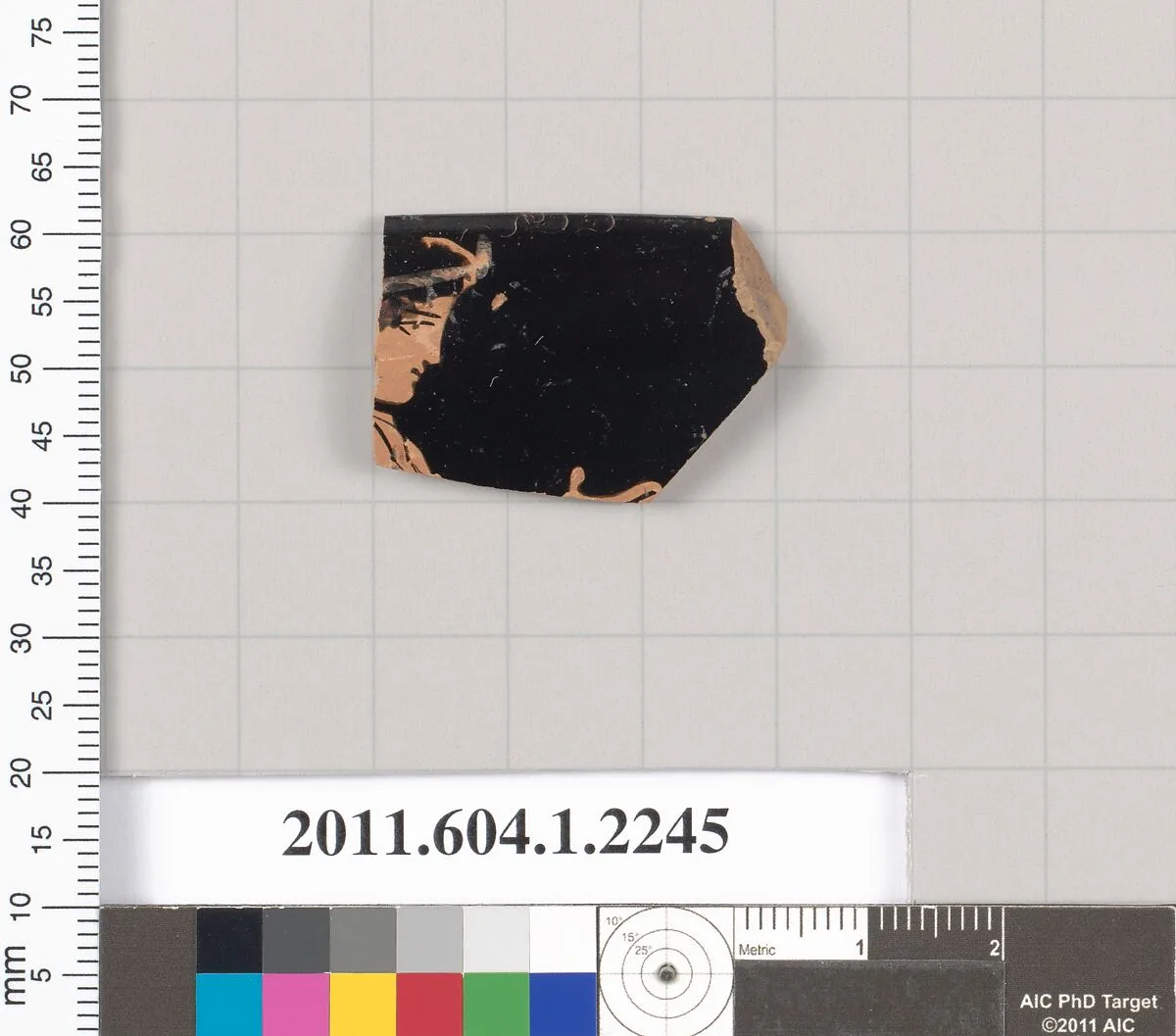 Terracotta rim fragment of a kylix (drinking cup) — Unknown