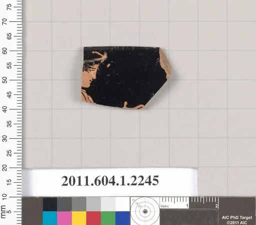 Terracotta rim fragment of a kylix (drinking cup)