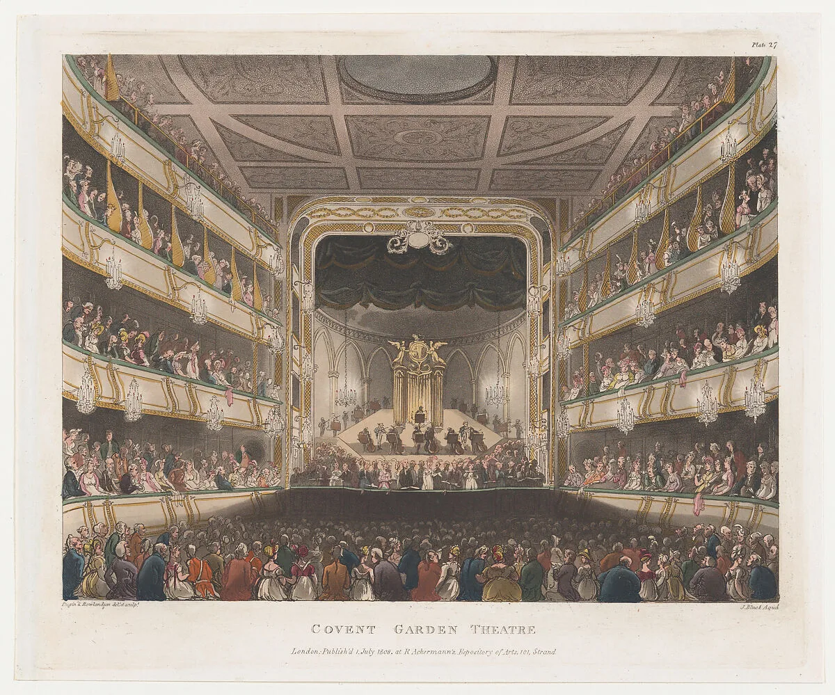 Covent Garden Theatre — Thomas Rowlandson|Auguste Charles Pugin|John Bluck|Rudolph Ackermann, London