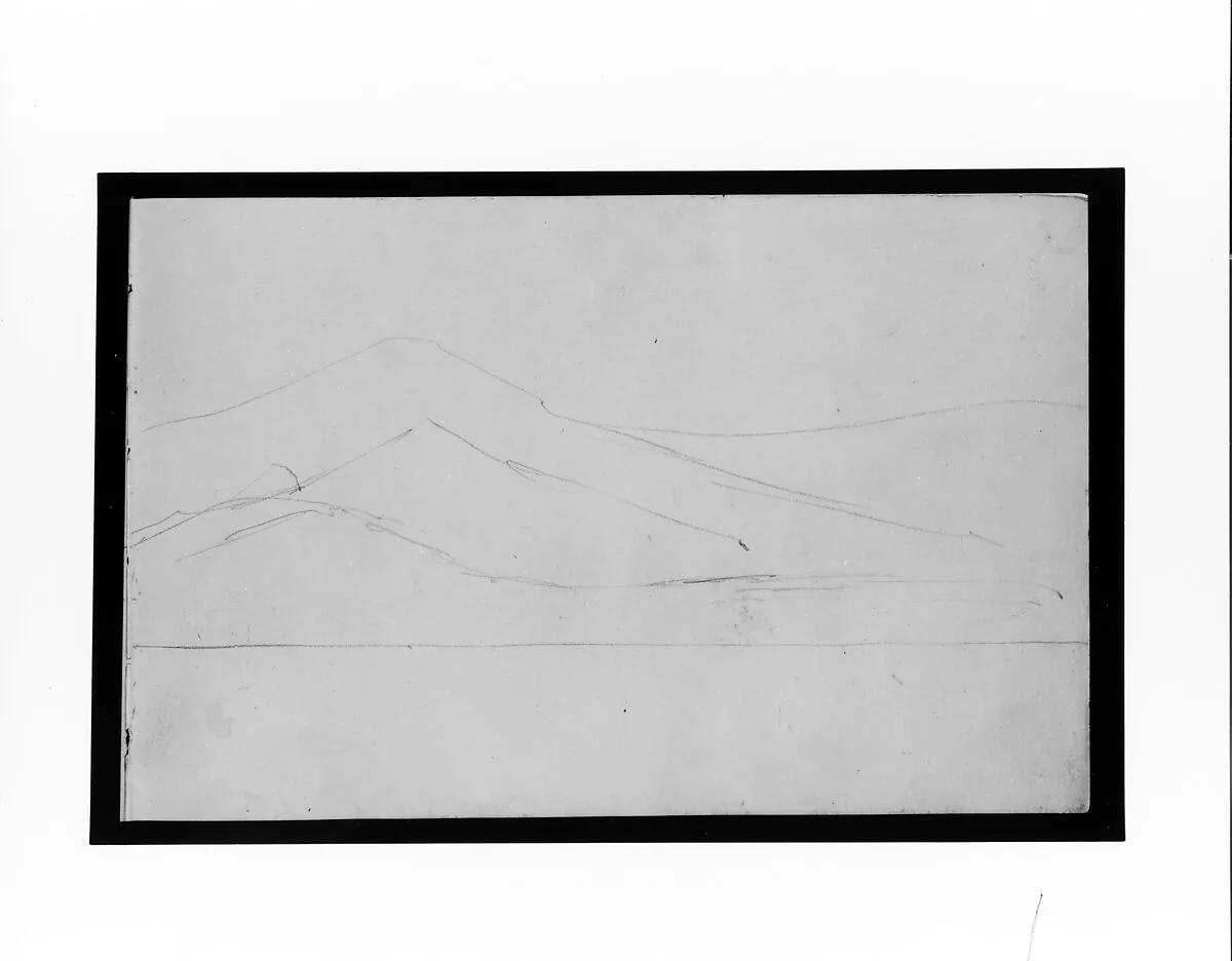 Village and Mountain (from Sketchbook) — Mary Newbold Sargent