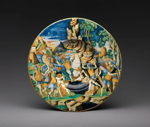 Dish with The Heroism of Marcus Curtius