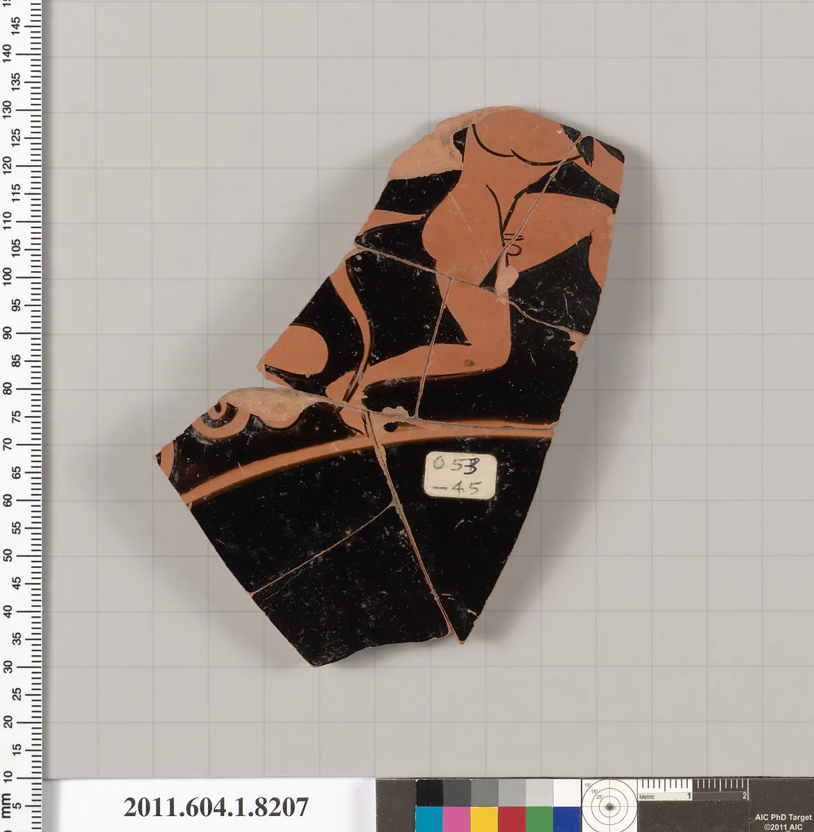 Terracotta fragment of a kylix (drinking cup) — Unknown