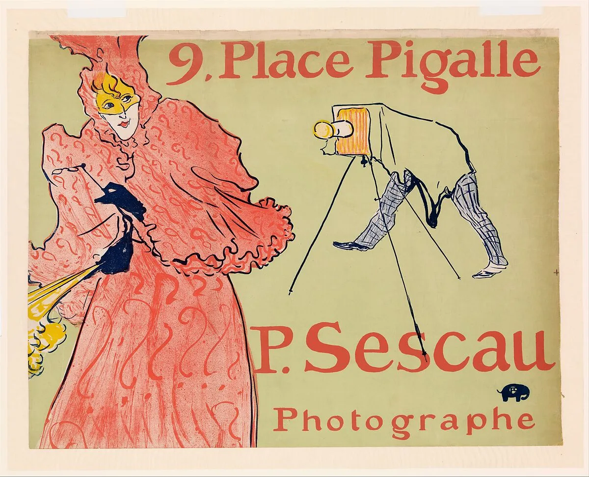 The Photographer Sescau (Le Photographe Sescau) — Henri de Toulouse-Lautrec