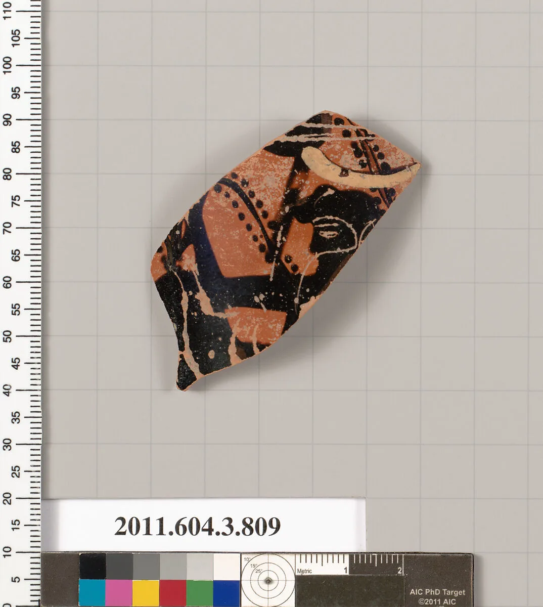 Terracotta fragment of a lekythos (oil flask) — Unknown