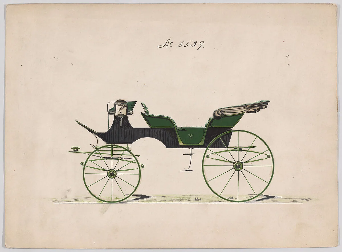 Design for 6 seat Phaeton, no. 3539 — Brewster & Co.