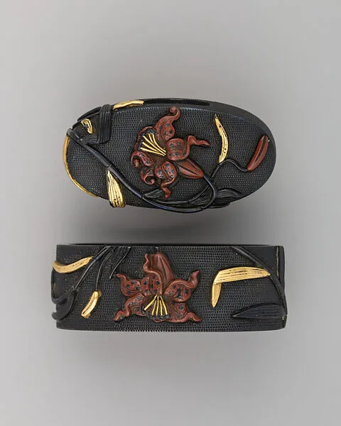 Sword-Hilt Collar and Pommel (Fuchigashira) — Unknown