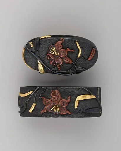 Sword-Hilt Collar and Pommel (Fuchigashira)