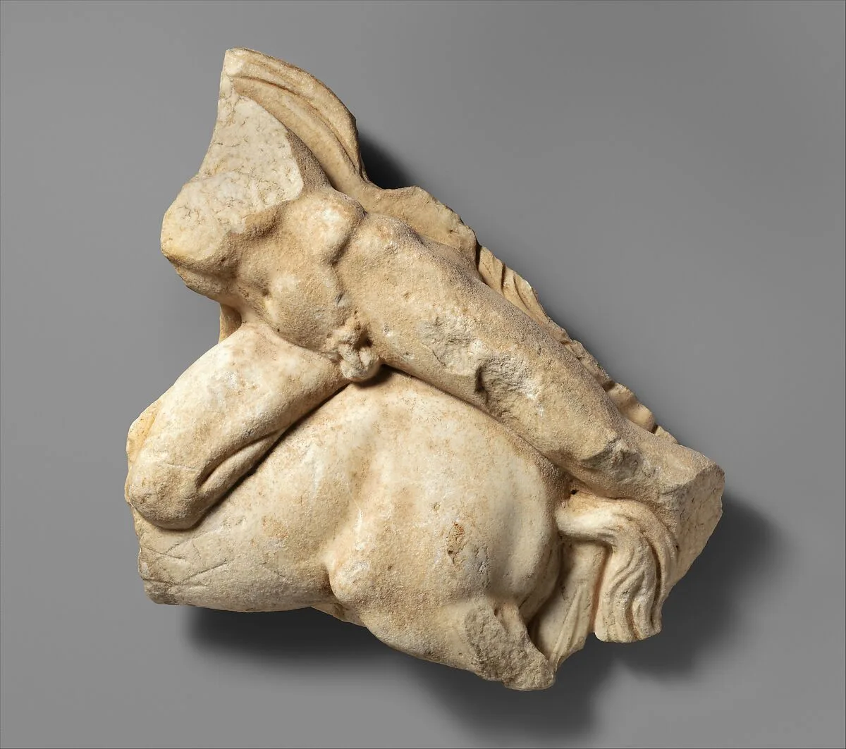 Marbe relief fragment with centaur and Lapith — Unknown