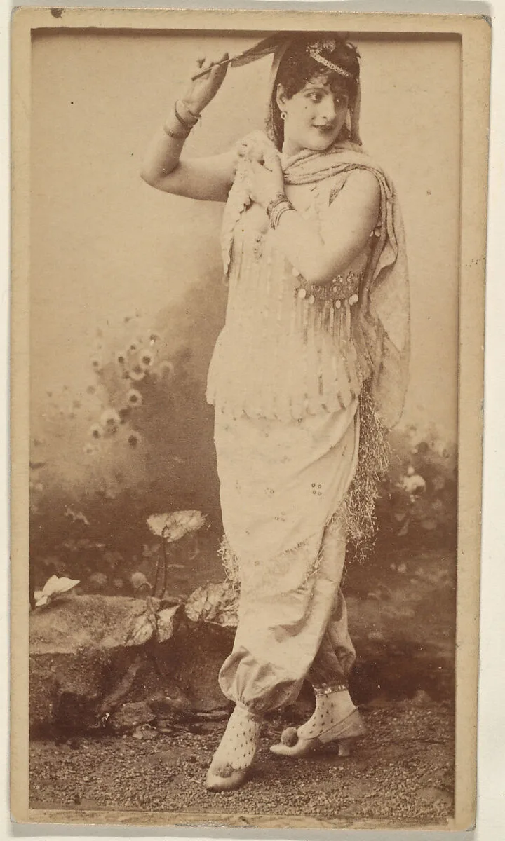 Actress wearing costume with harem pants, from the Actresses series (N668) — Unknown