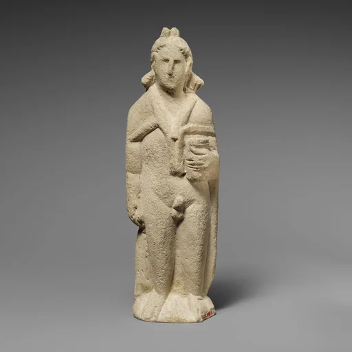 Limestone statuette of Pan