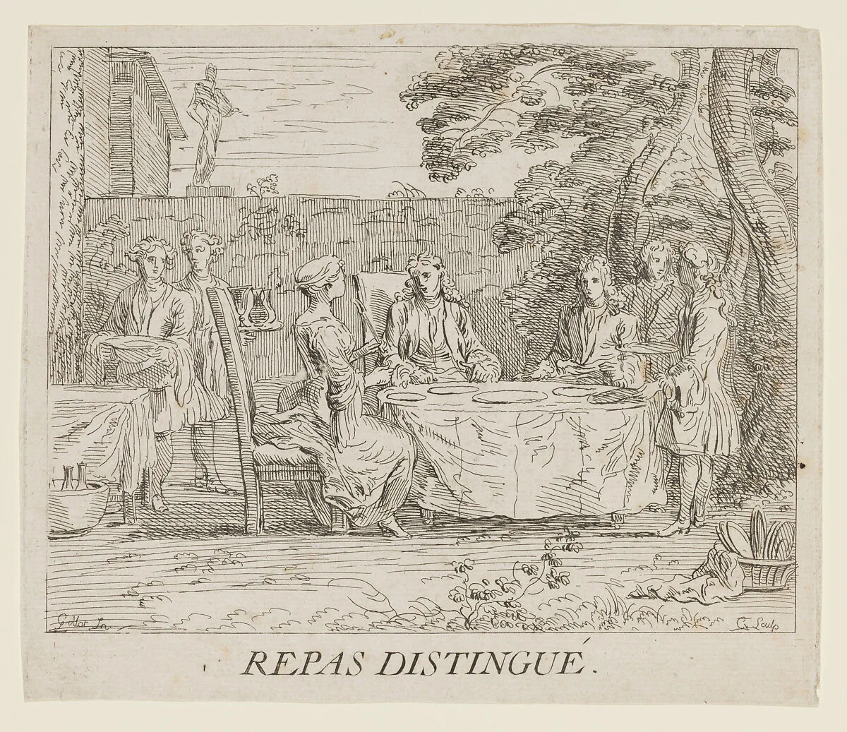 Distinguished Meal — Claude Gillot|Anne Claude Philippe de Tubières, comte de Caylus