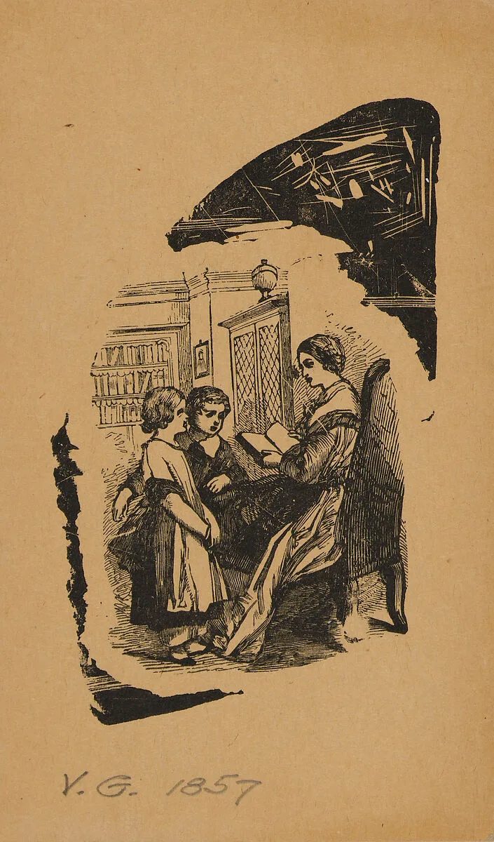 Woman Reading to Children — Virginia Granbery