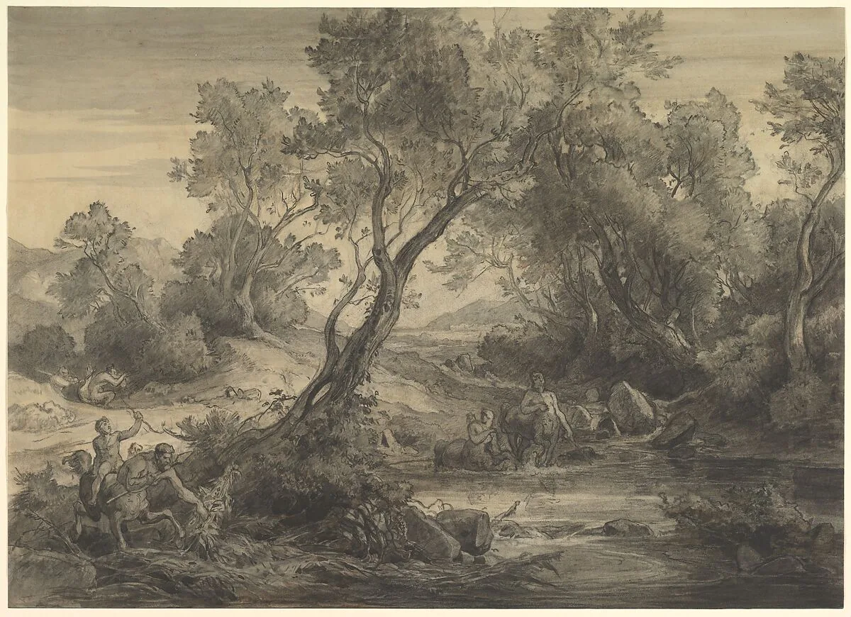Centaurs at a Pond — Friedrich Preller the Elder