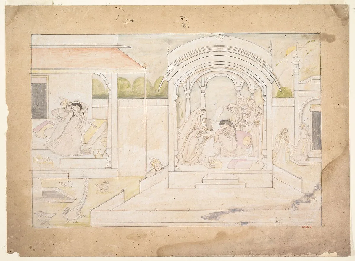 Untitled — Ranjha|First generation after Manaku and Nainsukh