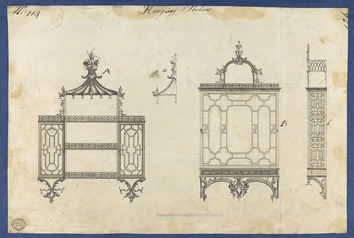 Hanging Shelves, from Chippendale Drawings, Vol. II
