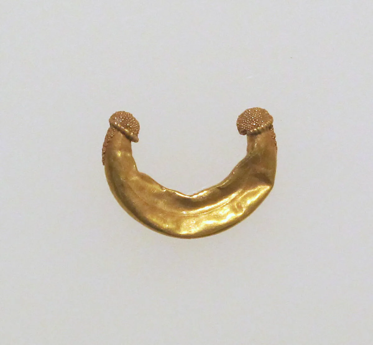 Earring, crescent-shaped — Unknown