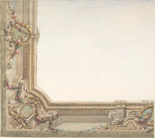Design for Hall Ceiling, Hôtel de Trévise