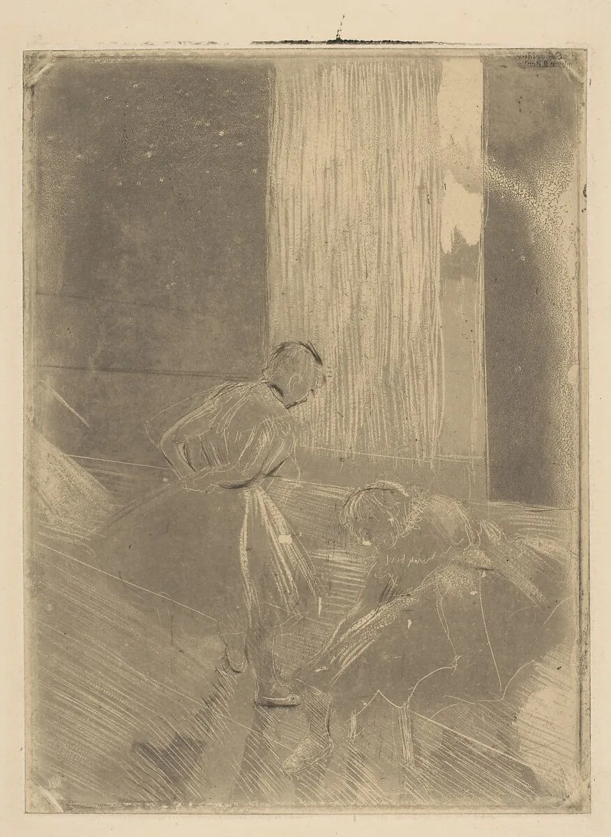 Two Dancers in a Rehearsal Room — Edgar Degas