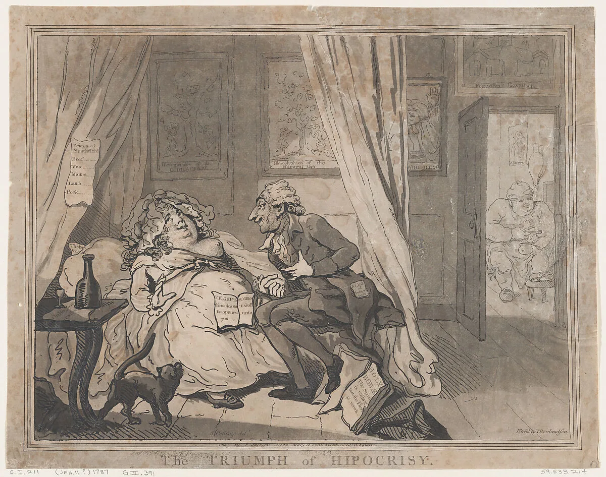 The Triumph of Hypocrisy — Thomas Rowlandson|Samuel Collings|Elizabeth Jackson