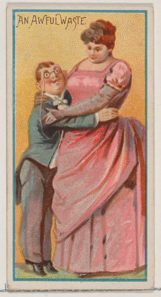 An Awful Waste, from the Jokes series (N87) for Duke brand cigarettes — W. Duke, Sons & Co.|George S. Harris & Sons