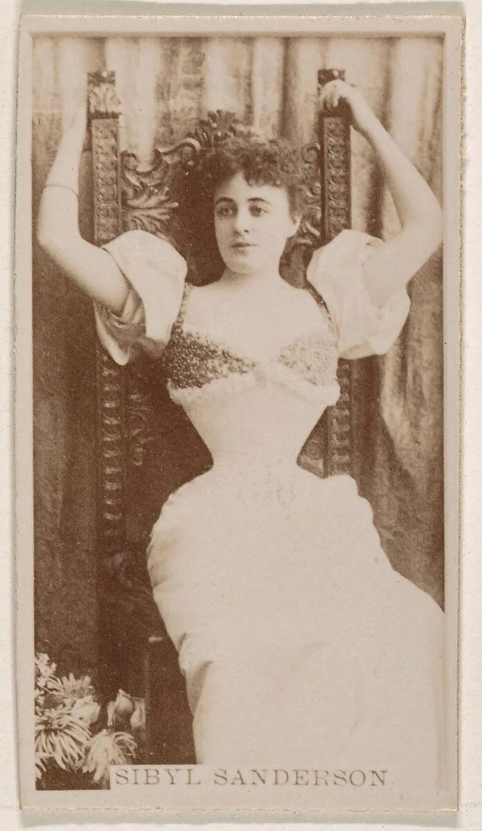 Sibyl Anderson, from the Actresses series (N245) issued by Kinney Brothers to promote Sweet Caporal Cigarettes — Kinney Brothers Tobacco Company