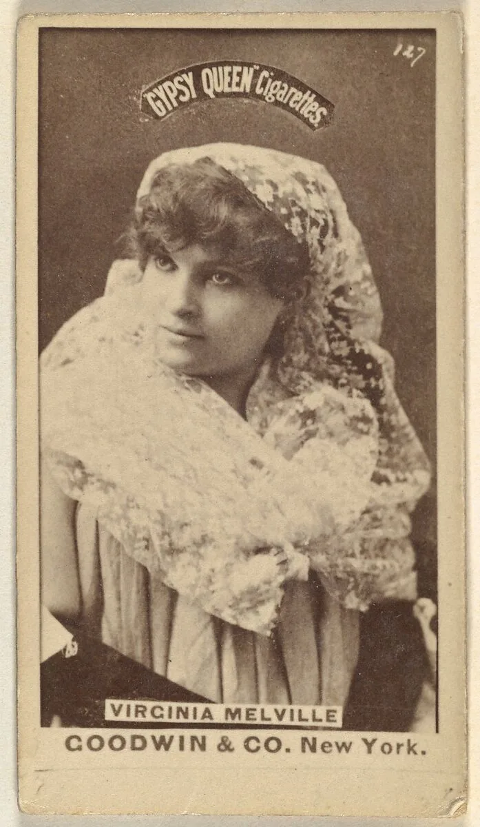 Virginia Melville, from the Actors and Actresses series (N171) for Gypsy Queen Cigarettes — Goodwin & Company