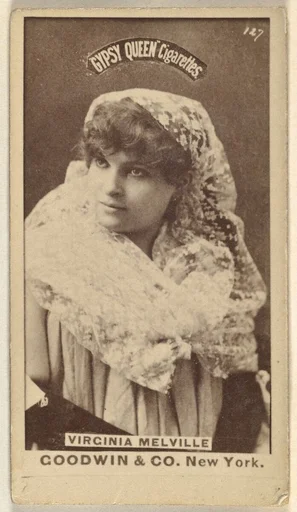 Virginia Melville, from the Actors and Actresses series (N171) for Gypsy Queen Cigarettes