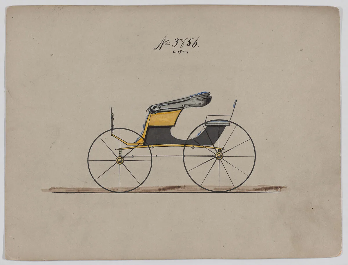 Design for Side Bar Phaeton, no. 3856 — Brewster & Co.