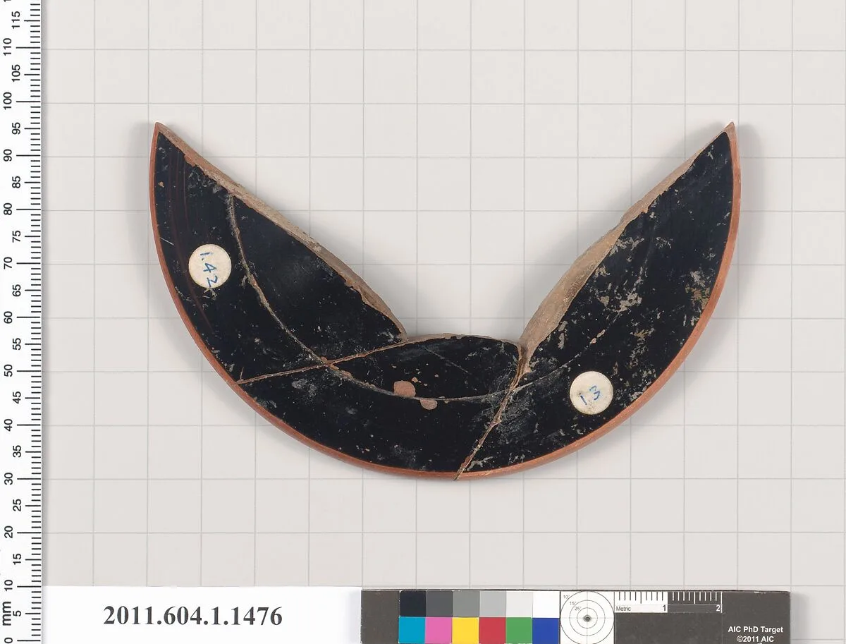 Terracotta fragment of a kylix (drinking cup) — Unknown
