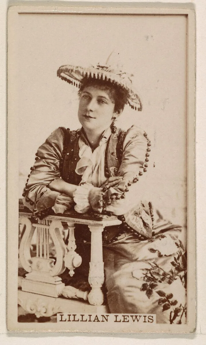 Lillian Lewis, from the Actresses series (N245) issued by Kinney Brothers to promote Sweet Caporal Cigarettes — Kinney Brothers Tobacco Company