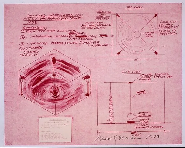 Untitled installation — Dennis Oppenheim