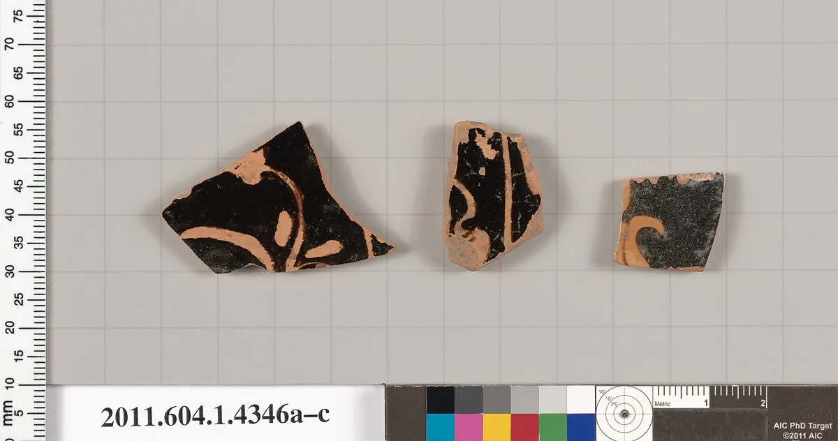 Terracotta fragments of kylikes (drinking cups) — Unknown