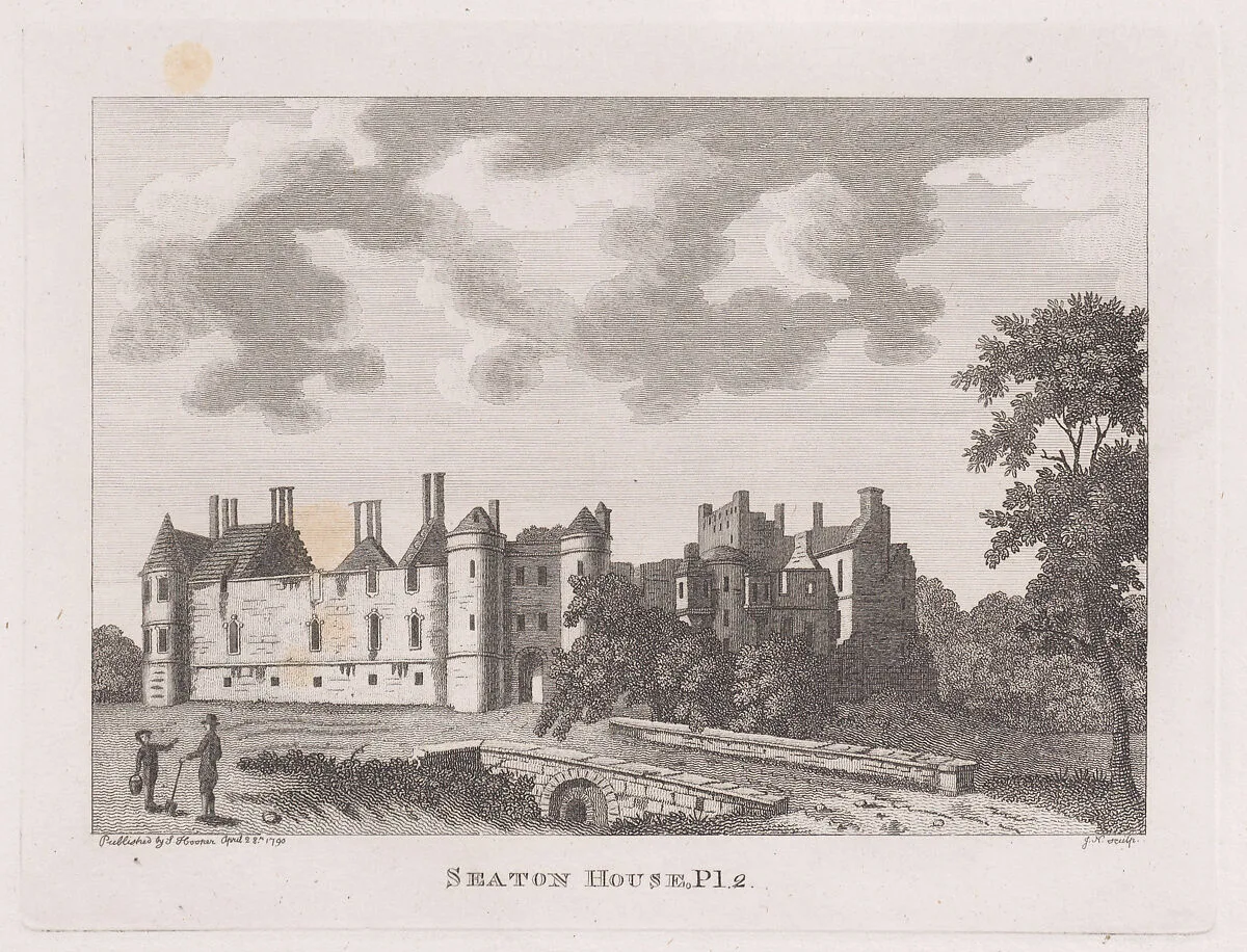 Seaton House, pl. 2, Edinburghshire (from Antiquities of Scotland, volume 1) — Francis Grose|Samuel Hooper|James Newton
