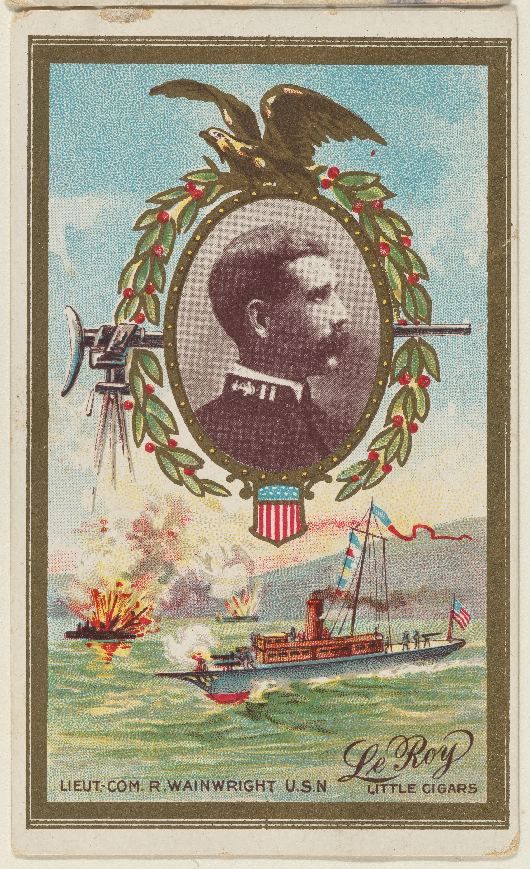 Lieutenant Commander Richard Wainwright, U.S. Navy, from the "Generals" series (T63), issued by LeRoy Little Cigars — LeRoy Little Cigars