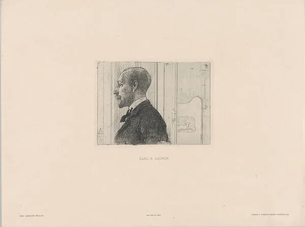 Carl Gustaf Laurin, from the portfolio of the Swedish Fine Art Print Society (Föreningen för Grafisk Konst) — Carl Larsson|Carl Gustaf Laurin|Föreningen för Grafisk Konst