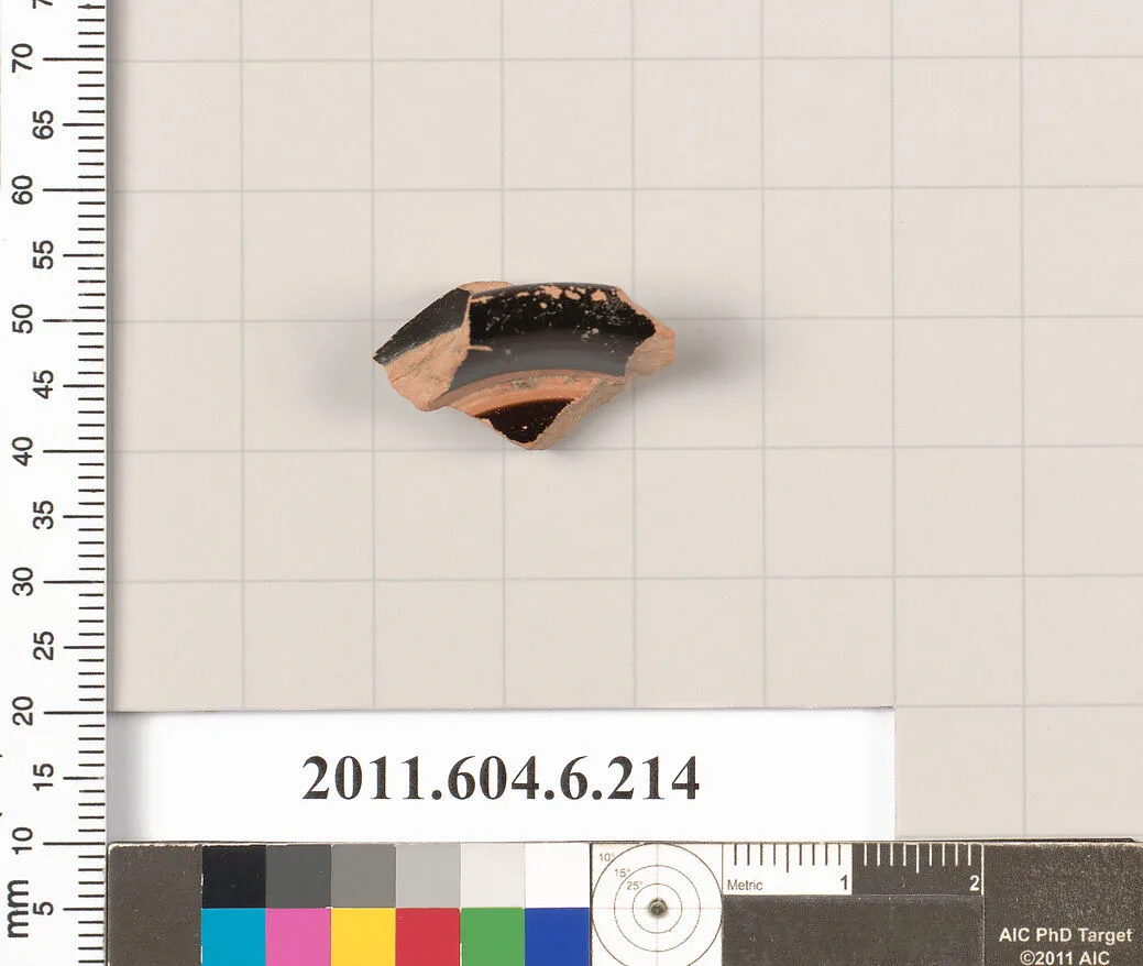 Terracotta fragment of a skyphos (deep drinking cup)? — Unknown