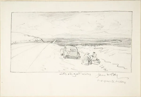 Roadside Picnic — James McBey|Mrs. Marguerite McBey
