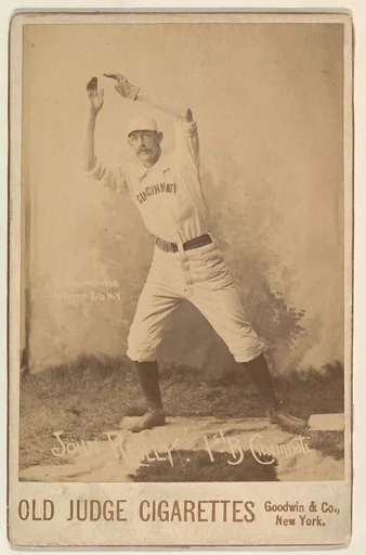 John Reilly, 1st Base, Cincinnati, from the series Old Judge Cigarettes