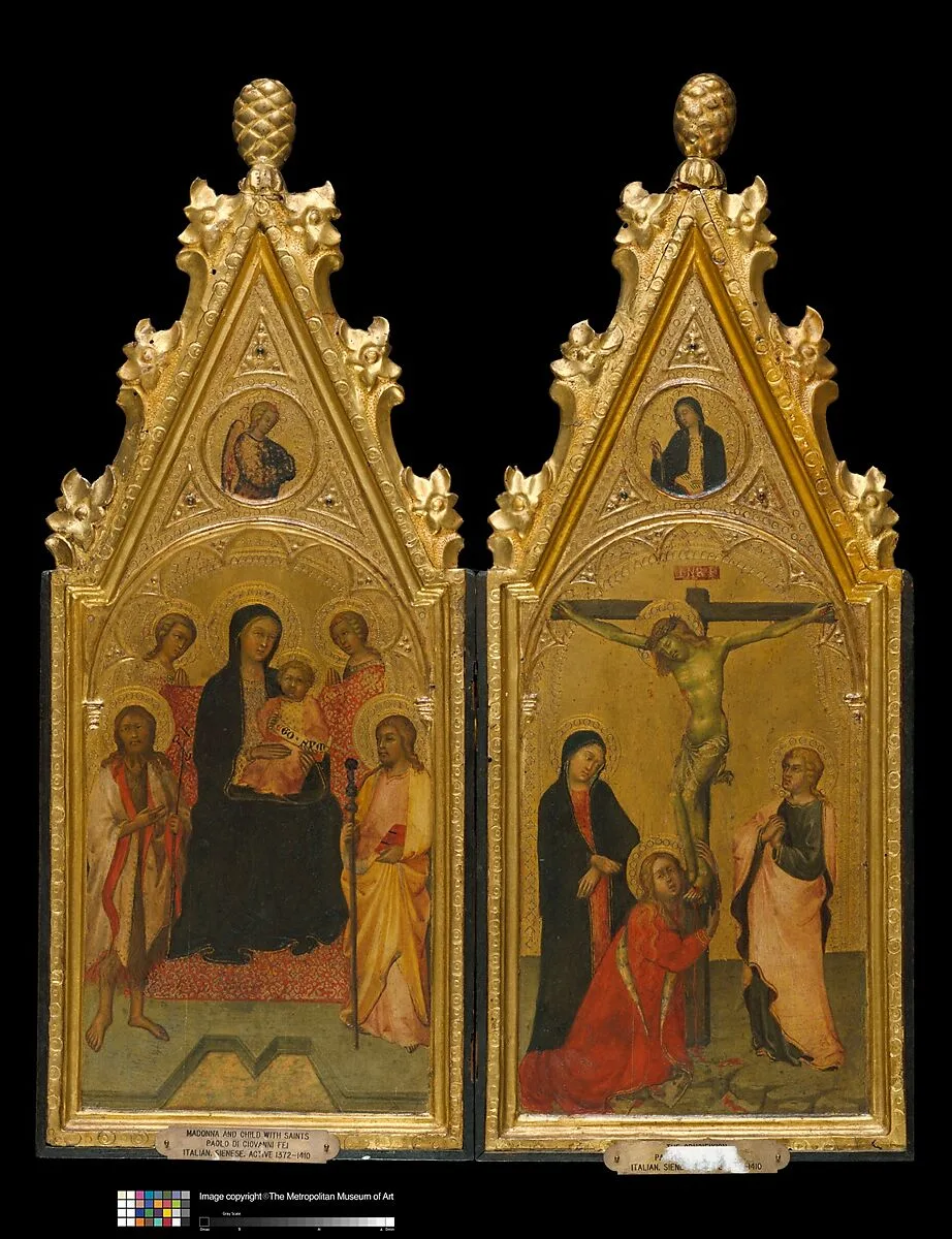 Diptych with tabernacle frames — Unknown