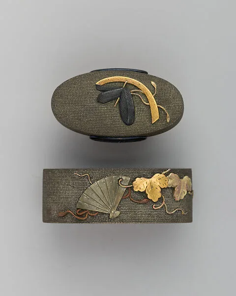 Sword-Hilt Collar and Pommel (Fuchigashira) — Unknown