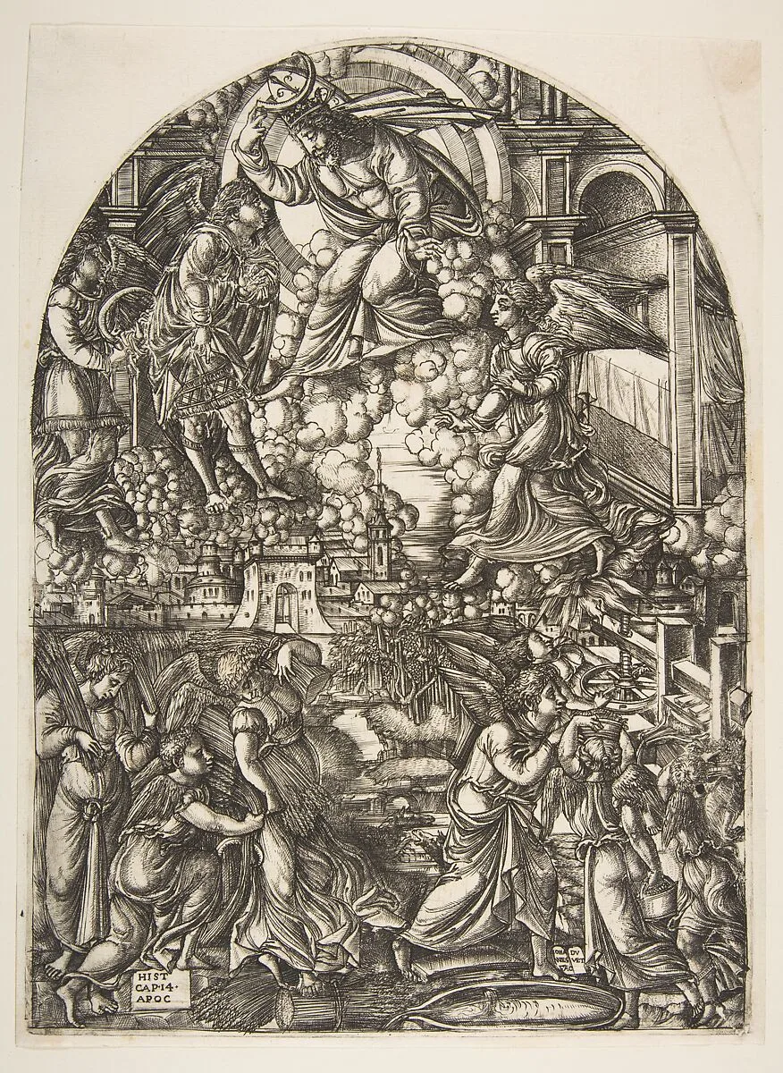 The Winepress of the Wrath of God, from the Apocalypse — Jean Duvet