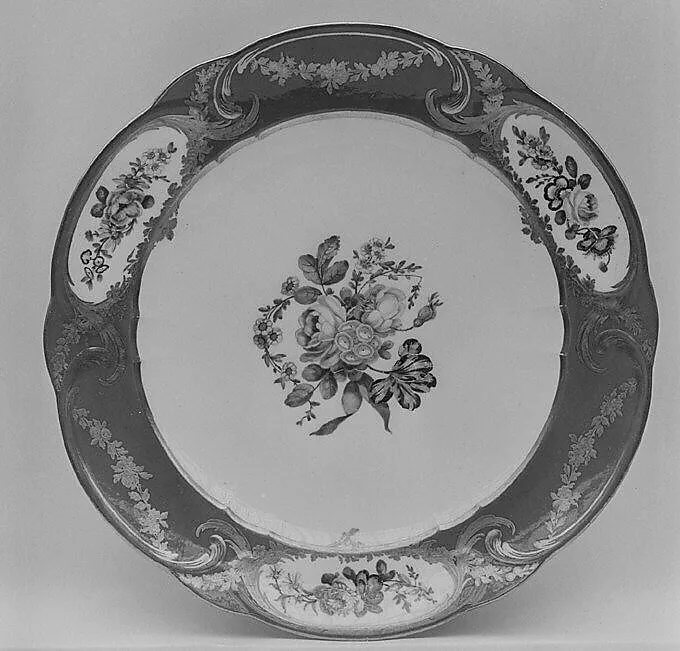 Plate (Assiette à palmes) (1 of 102) (part of a service) — Sèvres Manufactory|Charles-Louis Méreaud