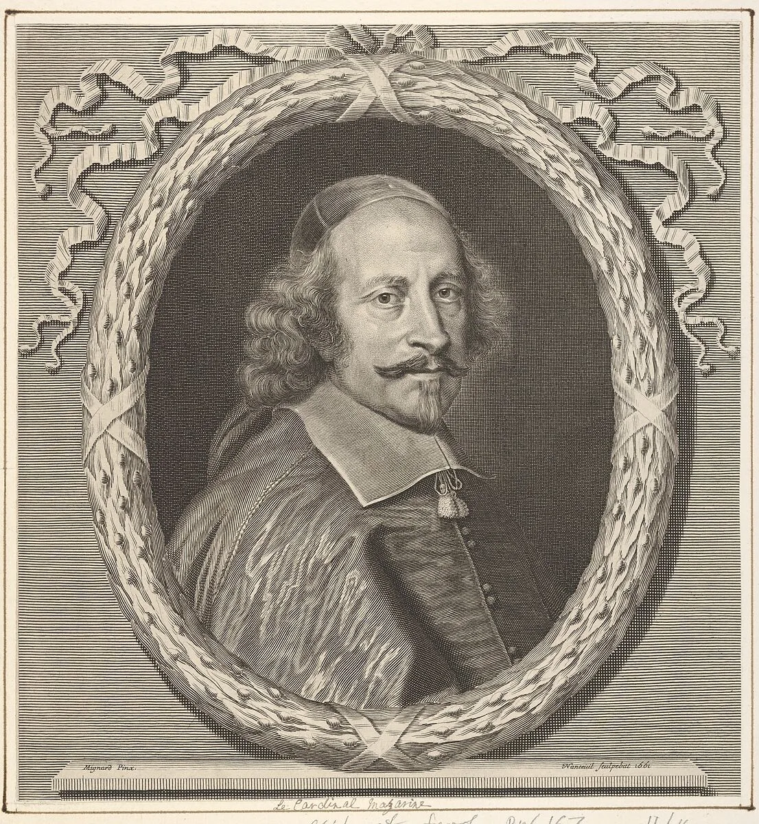Cardinal Jules Mazarin — Robert Nanteuil|Pierre Mignard