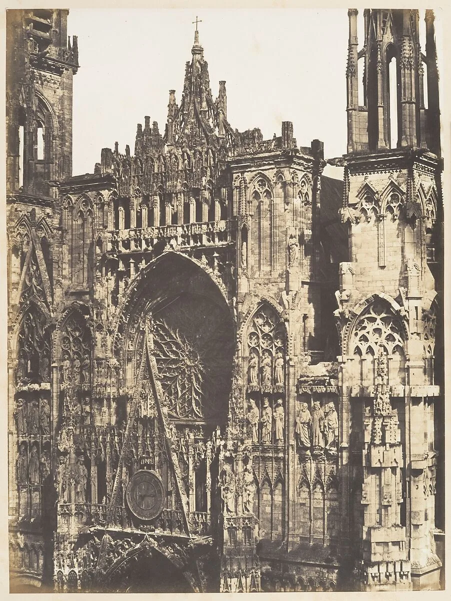 Haut de Portail, Côté de la Place, Cathédrale de Rouen — Edmond Bacot